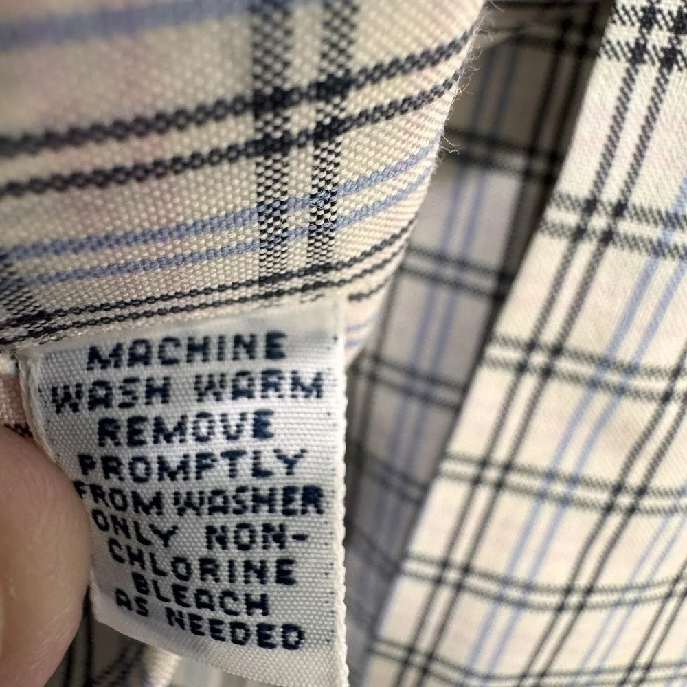 Polo Ralph Lauren McMeel Shirt Men XL Blue Black Gingham Button Down Performance